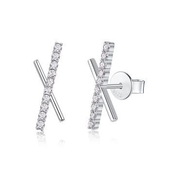 Luminous Starburst Moissanite Drop Earrings - GLIMZI LOOP