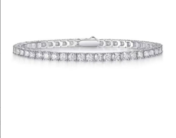 Signature Low-Profile Double-Row Moissanite Bracelet - GLIMZI LOOP