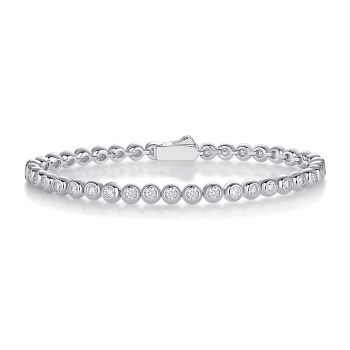 Classic Single-Row Moissanite Tennis Bracelet - GLIMZI LOOP