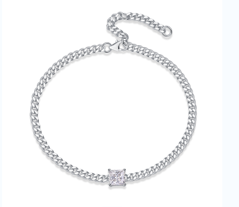 Luminous Round Cluster Moissanite Bracelet - GLIMZI LOOP