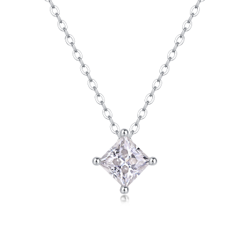Luminous Starburst Moissanite Pendant Necklace - GLIMZI LOOP