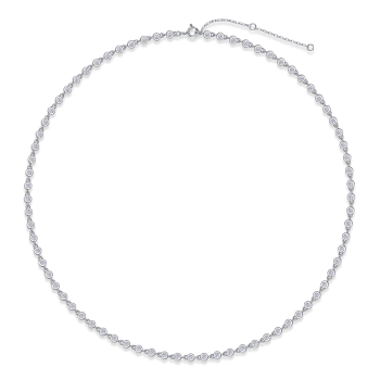 Petite Moissanite Pendant Necklace - GLIMZI LOOP